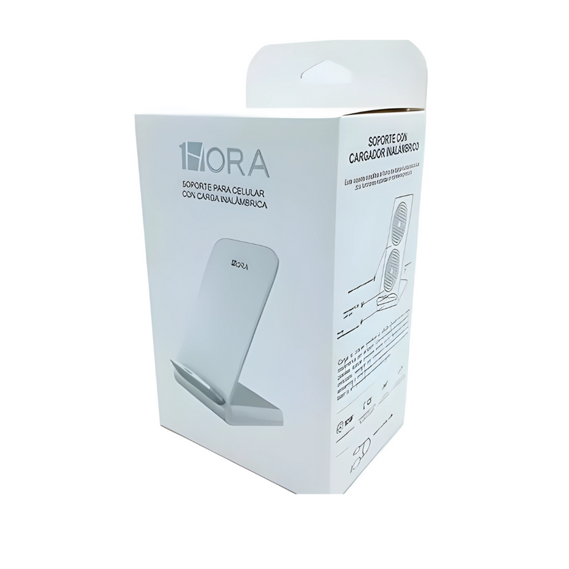 Cargador 1 Hora Inalámbrico de Carga Rápida Universal QI GAR157 Blanco