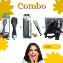 Combo Secador + Plancha y Cepillo Aguacate