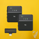 Microfono Dual Inalambrico Solapa Profesional Lightning SX8