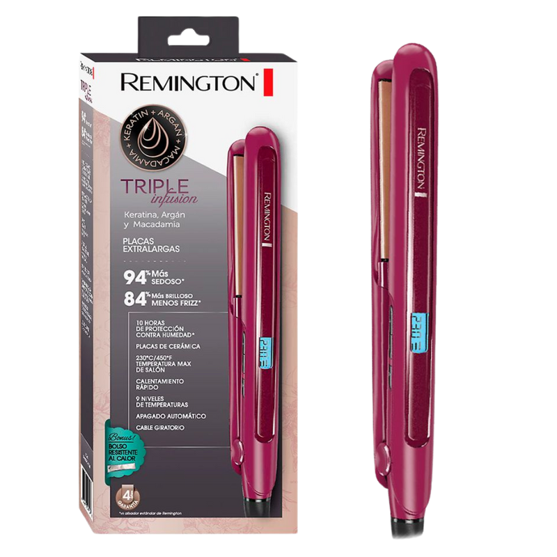 Plancha Remington Triple Infusión Genérica 💇‍♀️