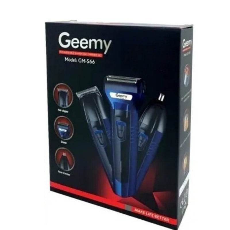 PROMOCION 2X$ Afeitadora GEEMY GM-566 AZUL 110V 💈🪒