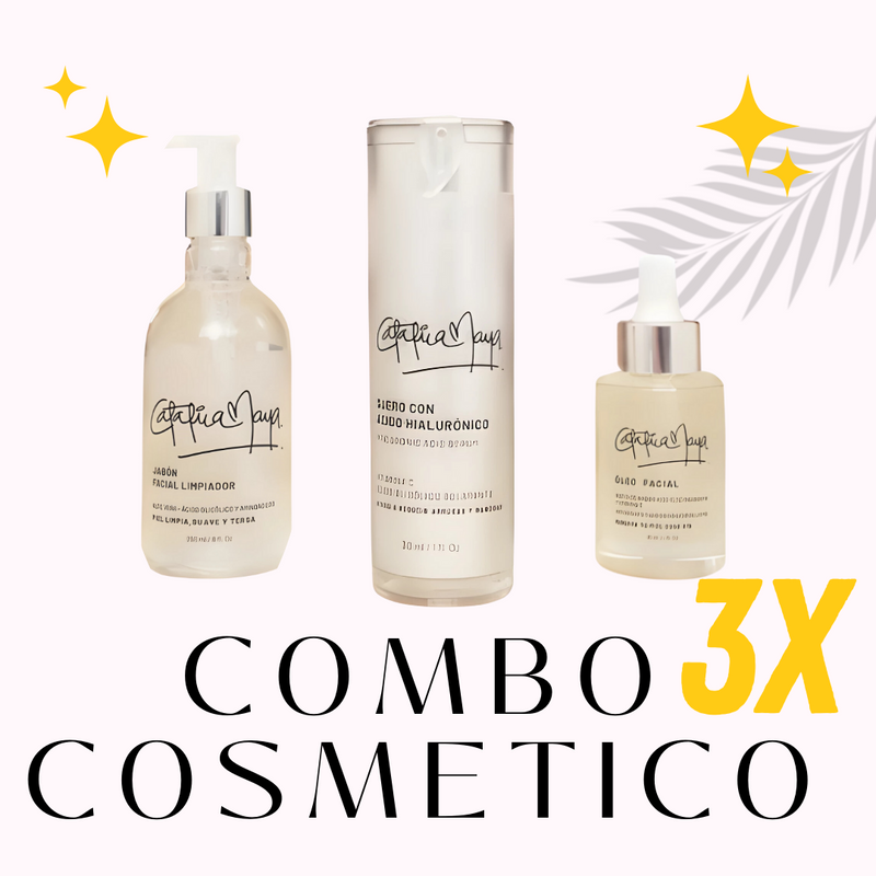 Combo Cosmético Dama Jabón Facial+Suero+Óleo Facial 💆‍♀️🌸